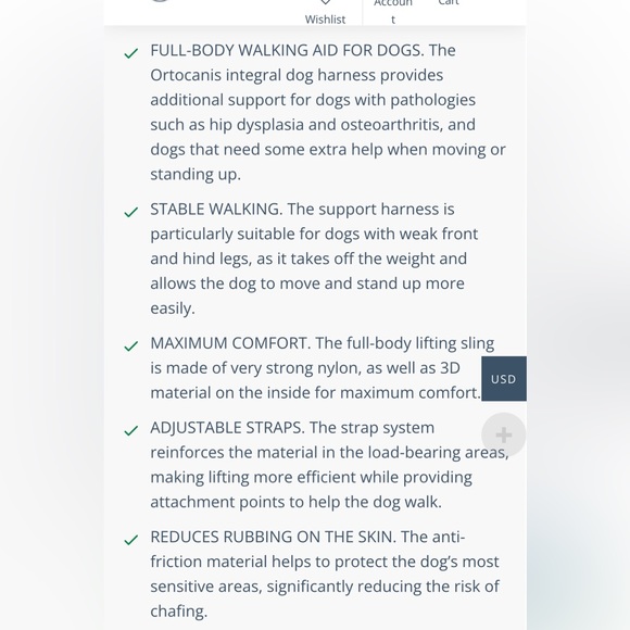 Support Harness OrtoCanis (Front Only) - Picture 9 of 15